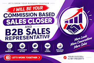 your sales closer and commission based sales representative salesperson