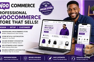 design, redesign, customize wordpress woocommerce store