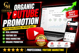do organic youtube promotion, video marketing, and channel growth