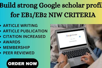 increase google scholar citation backdate citation improve hindex for eb1 eb2
