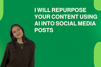 repurpose your content using ai into social media posts
