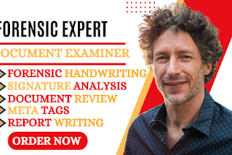 be your forensic document analyst real or forged signature or handwriting report