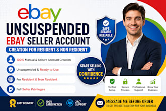 create unsuspended ebay seller account, ebay account creation, ebay store setup