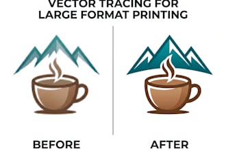 vectorize your logo for large format printing