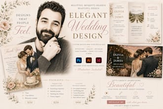 design elegant wedding invitations