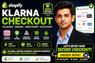 do shopify klarna checkout, SSL payment, webhook, order payment, bug fix setup
