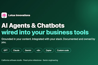 build an ai agent or chatbot connected to your business tools