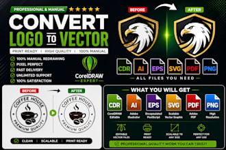 convert your logo or image to vector in coreldraw