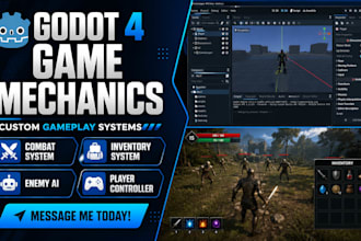 develop custom godot 4 game mechanics and gameplay systems