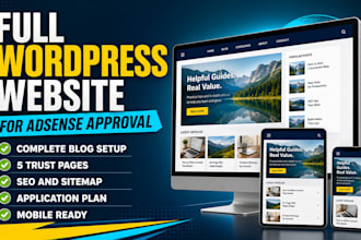 build a complete wordpress website for google adsense approval