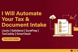 automate client document, tax intake with liscio, safesend, taxcaddy, smartvault