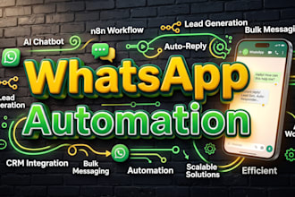 n8n whatsapp automation, chatbot api integration and business automation