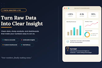 do data analysis and visualisation for your business