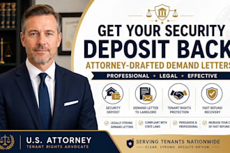 draft a legal demand letter to recover your rental security deposit