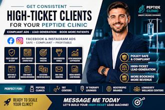 run compliant meta healthcare ads for your peptide and nootropic clinic