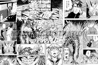 draw anime manga page nsfw manga comic book illustration action manga cover art
