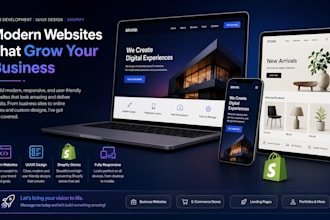 create a modern websites