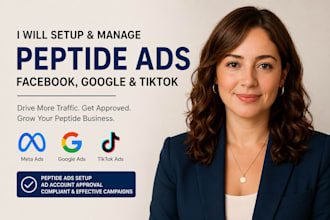 fix peptide ads setup compliant peptide marketing google ads facebook tiktok ads