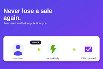 automate your CRM and lead followup so you never lose a sale again