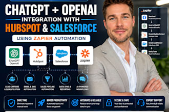integrate chatgpt openai with hubspot salesforce and zapier automation