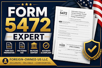 file form 5472 and pro forma 1120 for foreign owned US llcs