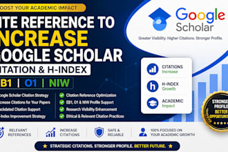 cite reference to increase google scholar citation and h index for eb1 o1 niw