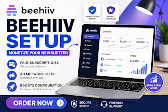 setup beehiiv paid subscriptions ad network and monetization