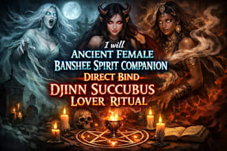 ancient female banshee spirit companion direct bind djinn succubus lover ritual