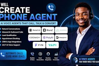 create a phone agent retell ai bland ai sierra cognigy polyai deepgram fin vapi