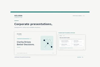 design professional business presentations and powerpoint slides