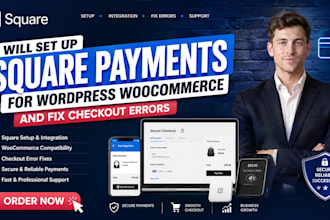set up square payments for wordpress woocommerce and fix checkout errors