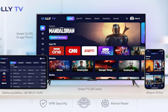 iptv app branding with vpn  smarters pro tivimate premium with admin panel