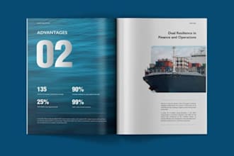design industrial supplier brochure, capability statement and executive summary