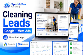 generate cleaning leads google ads facebook ads high converting cleaning leads