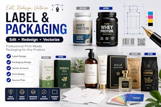 design, redesign, edit, change, update, modify german product label packaging