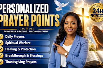 write powerful personalized prayer points and christian prayers