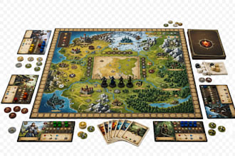 design a custom board game with unique gameplay mechanics