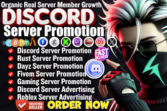 discord server promotion, discord growth, dayz, rust, fivem, minecraft promotion