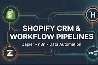 connect shopify with your CRM and build custom n8n zapier pipelines