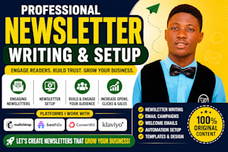 write and set up engaging email newsletters that grow your business
