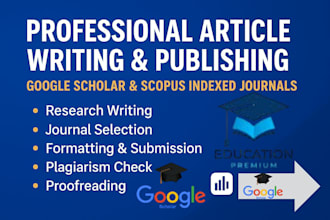 write a research article and publishing
