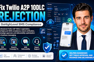 fix rejected twilio a2p 10dlc and gohighlevel SMS compliance