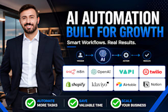 build n8n ai automation using openai vapi twilio shopify klaviyo airtable notion