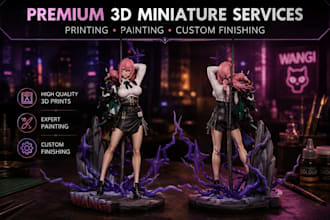 3d print and paint action figure anime diorama stl mask in resin fdm printing