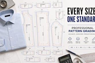 create sewing pattern grading for clothing and apparel