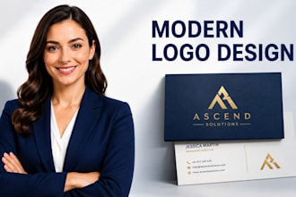 design a professional business logo, brand identity, and minimalist brand