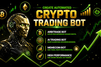create automated crypto trading bot arbitrage bot, ai trading bot, memecoin bot