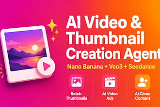 build an ai video agent for thumbnails, ads and ai clone content, n8n automation