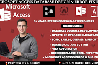 fix, design, and automate microsoft access database solutions for your business