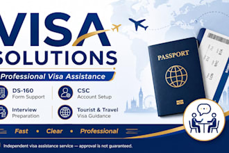 assist with your USA and canada tourist visa application